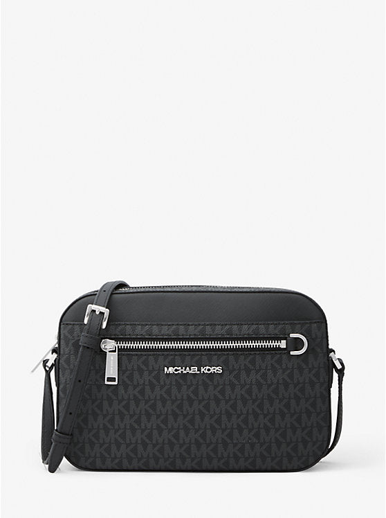 Bolsa cruzada Jet Set grande con logotipo