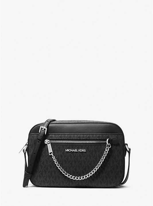 Bolsa cruzada Jet Set grande con logotipo